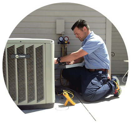 Person Fixing AC Image